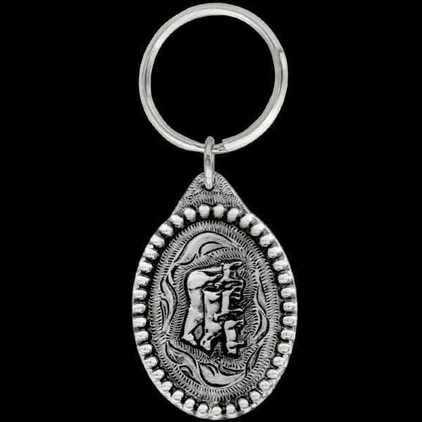 Stock Show Keychain, Who else loves stock shows and county fair season?! The Stock Show keychain includes a beaded border, a 3D multi-animal figure, and a key ring attachment. 